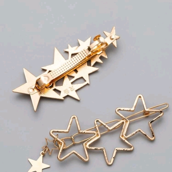 ✨3 FOR $28✨🆕⭐✨SHOOTING STAR HAIRCLIPS - SET OF 2 ✨⭐ - Picture 3 of 3